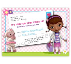 Doc McStuffins Appointment Card Birthday Invitation, 16 count