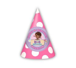 Doc McStuffins Party Hats, Personalized doctor clinic party Decorations for guests