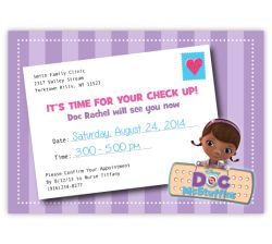 Doc McStuffins Personalized Birthday Invitations, 16 count