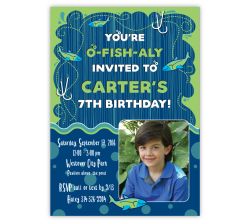 Fishy Splash Party Invitation, 16 count