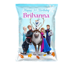 Frozen 2 Birthday Party Chip Bags, Food Labels, Snack Pouches, Frozen Personalized Party Decorations, Favors and supplies