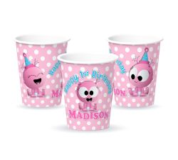 BabyFirst Baby Gaa Gaa Personalized Party Cups, 12 count