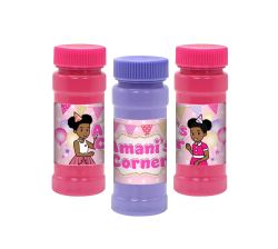 African American, Custom bubbles party favors, personalized label, Custom party supplies, Personalized party decorations, Unique party favors, African American Themed party supplies, High-quality party products, Customized event accessories, Gracie’s Corn