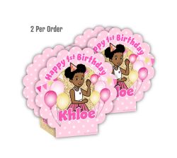 Gracie’s Corner Birthday Party Table Centerpieces, 2 count, Pink & Gold