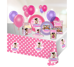 Gracies Corner Ultimate Personalized Party Pack - PINK AND GOLD