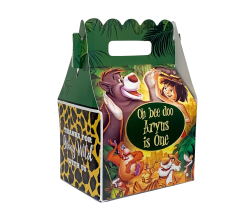 Jungle Book Party Theme, Party Favor box, goody bag, jungle party, ball, mowgli, personalized party favor