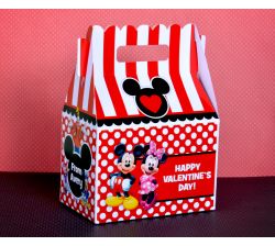 Mickey Mouse & Minnie Mouse Valentine's Day Treat Box