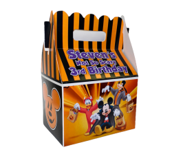 Mickey Mouse Halloween Birthday Party Favor Gable Box