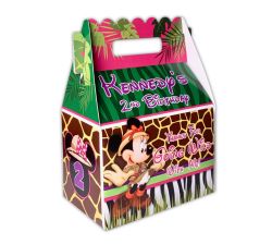 Minnie Mouse Jungle Safari Personalized Basic Party Pack for 12