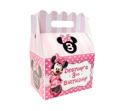 Minnie Mouse Pinky Dot Party Gable Favor Box