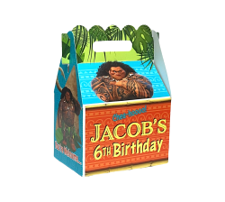 Moana Birthday Party Favor Gable Box Maui Boy Theme