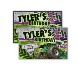 Monster Jam Grave Digger Monster Truck Party Personalized Party Posters
