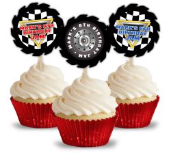 Monster Jam Party Personalized Cupcake Toppers