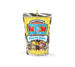 CapriSun Kool-Ade Honest Kids Juice Pouch Party Labels, personalized birthday party food labels