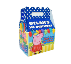 Peppa Pig George Party Blue Boy Party Favor Boxes