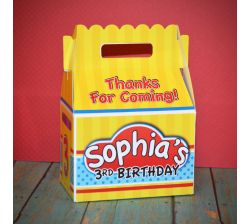 Play-Doh Party Personalized Gable Box Favor