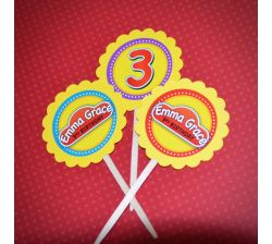 Play-Doh Personalized Birthday Cupcake Toppers