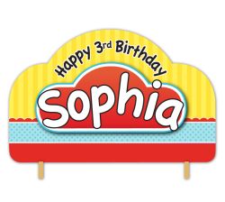 Play-Doh Personalized Happy Birthday Cake Topper