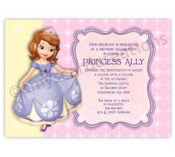 Princess Sofia the First Birthday Invitation