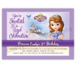 Princess Sofia the First Castle Birthday Invitation