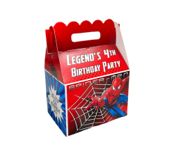 Spiderman Personalized Gable Box Party Favor