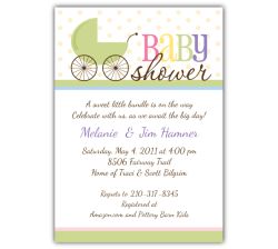 Precious Pram Baby Shower Invitation