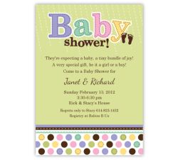 Tiny Bundle Custom Baby Shower Invitation