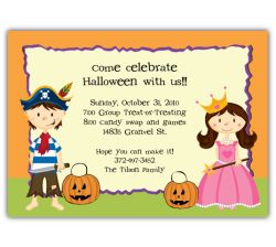 Costume Kids Halloween Party Invitation
