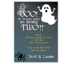 Spooky Ghosts Halloween Party Invitation
