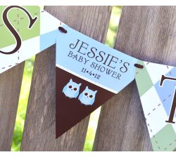 MADE-TO-MATCH Personalized It's Twins Baby Shower Ribbon Party Banner