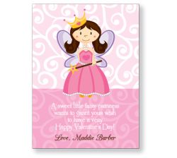 Fairy Princess Personalized Valentine
