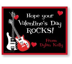 Rockin’ Guitars Personalized Valentine