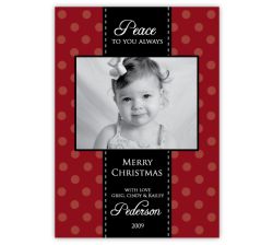 All Wrapped Up in Red Photo Christmas Card