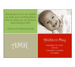 Darling Divide Holiday Birth Announcement