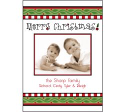 Cheerful Tidings Photo Christmas Card