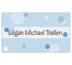 Blue Delicious Dots Calling Card